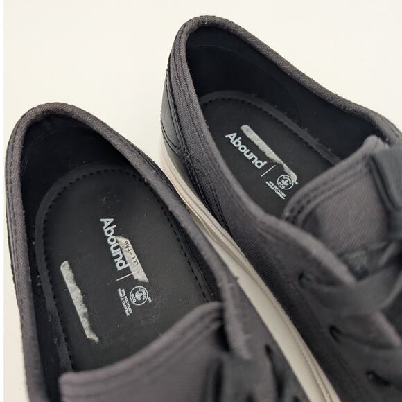 Abound Neely Platform Sneakers Men's Canvas Lace Up Shoes Black Size US11M EU44 - Picture 13 of 13